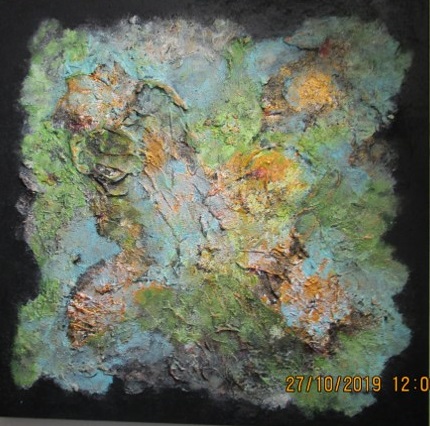 BUTTERFLY - 80*80 - €225 - acryl op plamuur