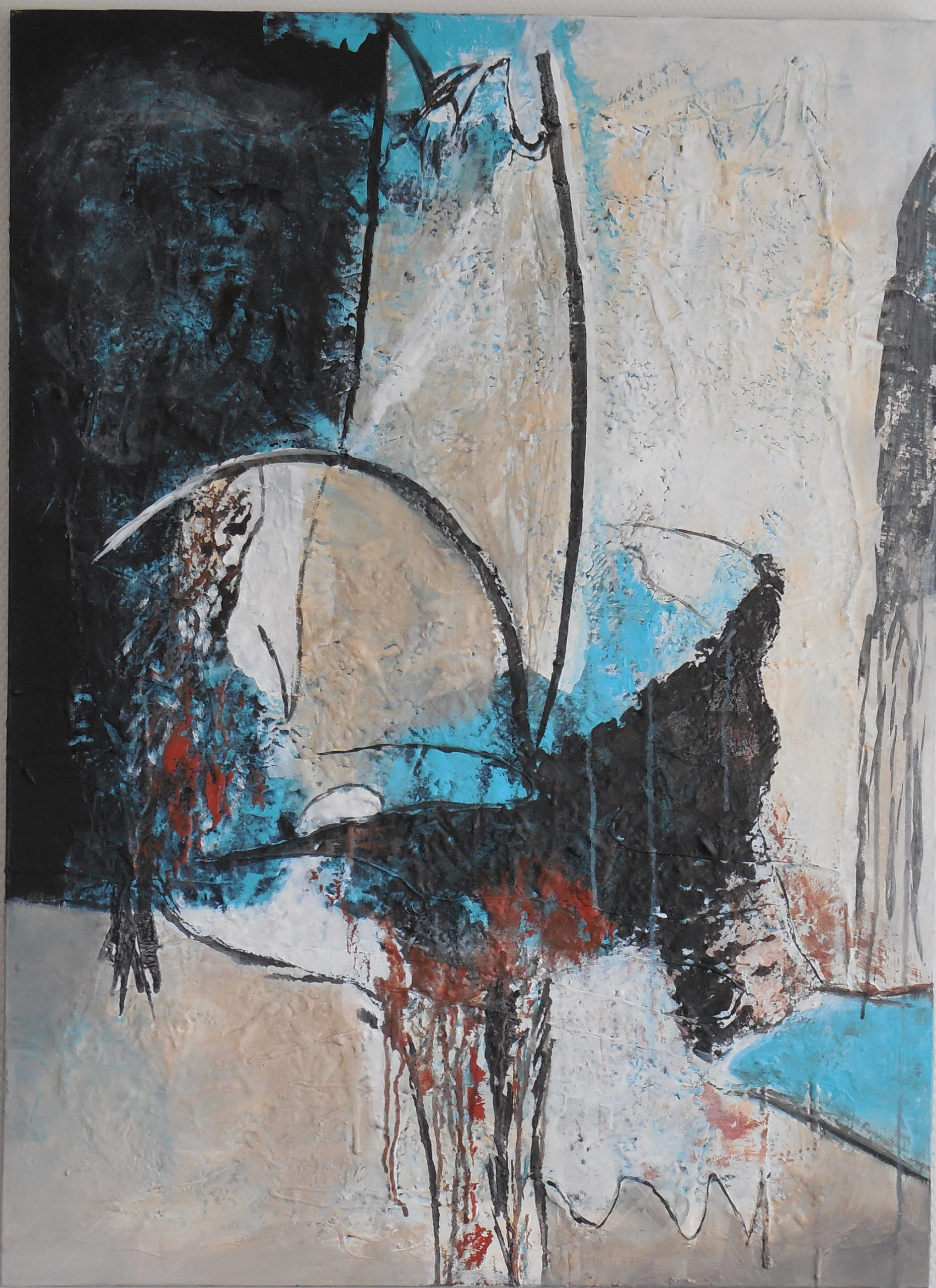 WONDERFULL - 70*90 - €225 - acryl op plamuur